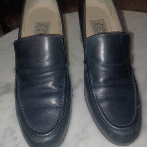 Worthington Women's Slip-On Block Heels SZ 7M Dark Navy
